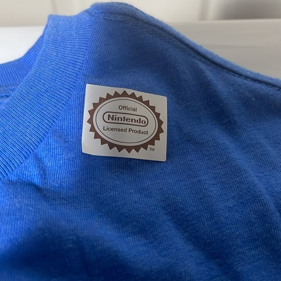 Nintendo Super Mario Blue T-Shirt authentic and hard to find - Picture 9 of 15